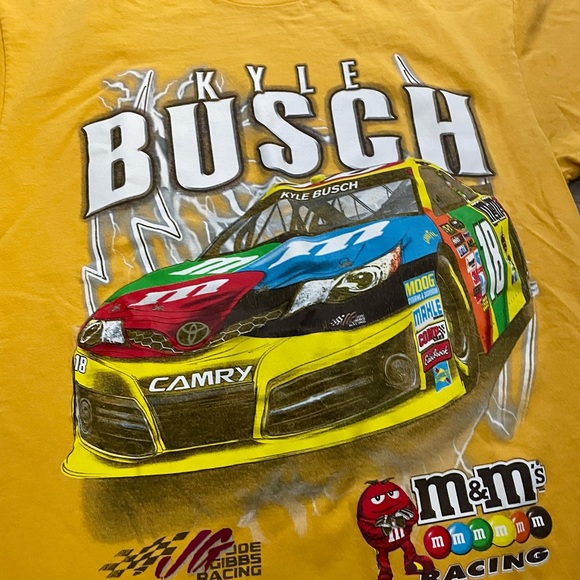 Rare M&M’s Kyle Busch t shirt size large in good condition - Picture 1 of 5